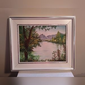 Vintage landscape painting